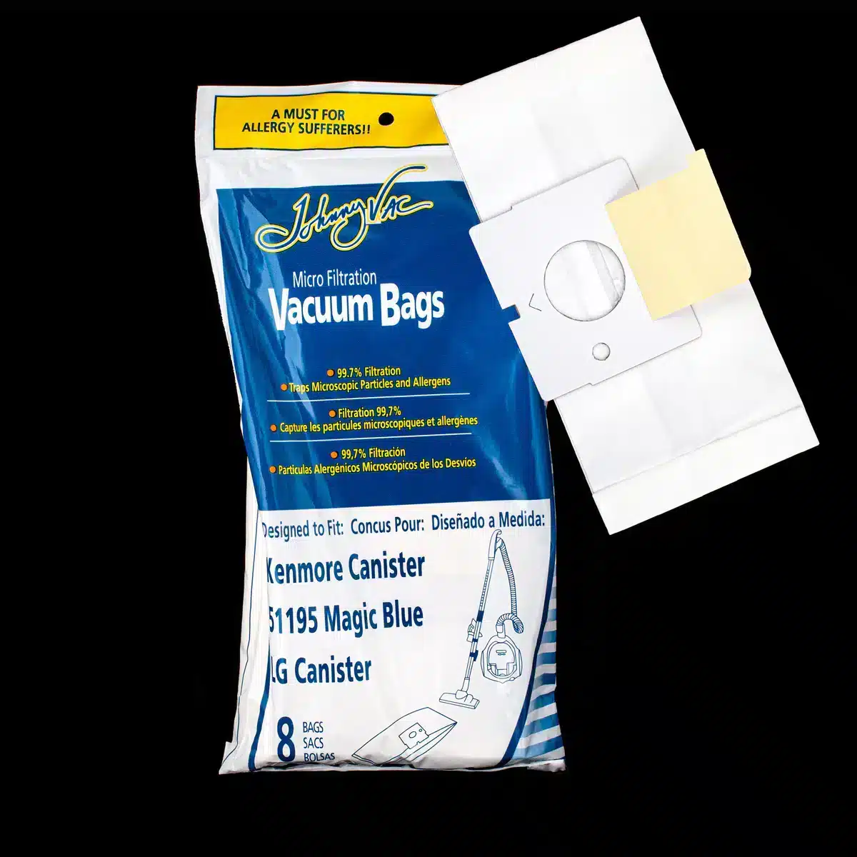Kenmore Style M Canister Paper Bag 2051195 / 609323 - (Pack of 4) - Image 2