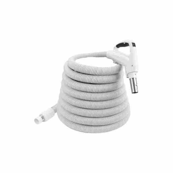VS Gas Pump Handle 2-Way On/Off 360° Swivel Central Vacuum Low Voltage Crush Proof Suction Hose