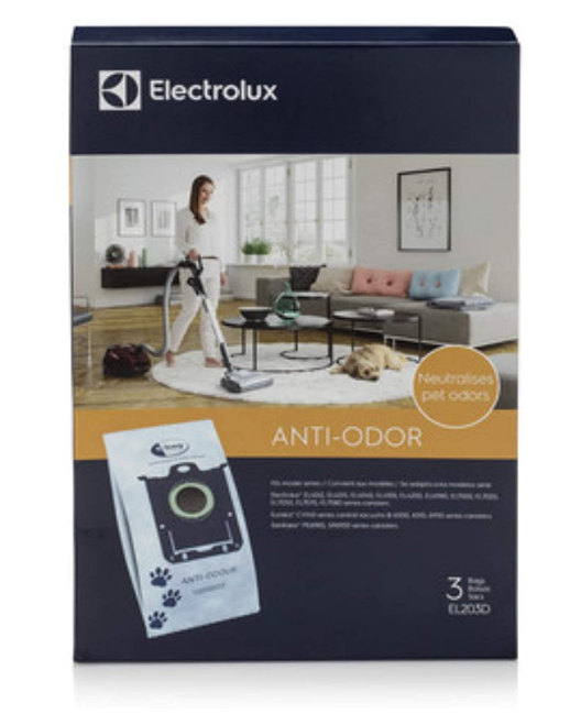Electrolux OEM Anti-Odor S Canister Bag EL203D - (Pack of 3)
