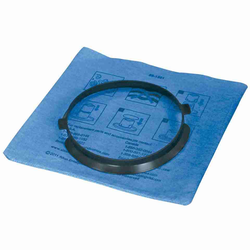 Stanley Canister Blue Pre-Motor Dirt Tank Cloth Filter W/ Clamp Ring 5 to 18 Gal 19-1500