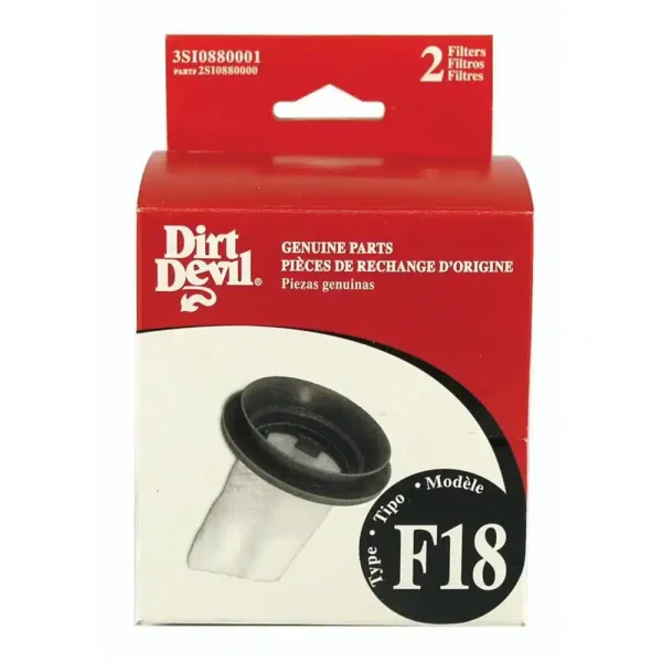 Dirt Devil OEM Type F18 Stick Vacuum Dirt Tank Dust Cup Filter 3SI0880001 - (Pack of 2)