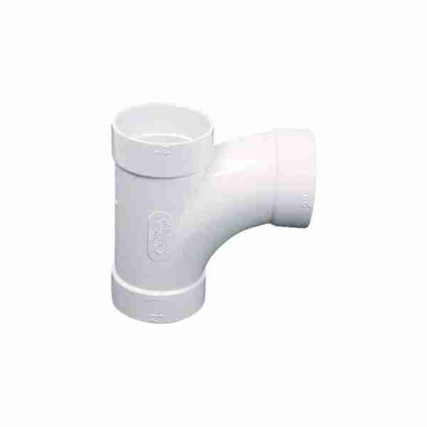 VS PVC Central Vacuum Fitting 765501W - 2" X 90º Sweep Tee