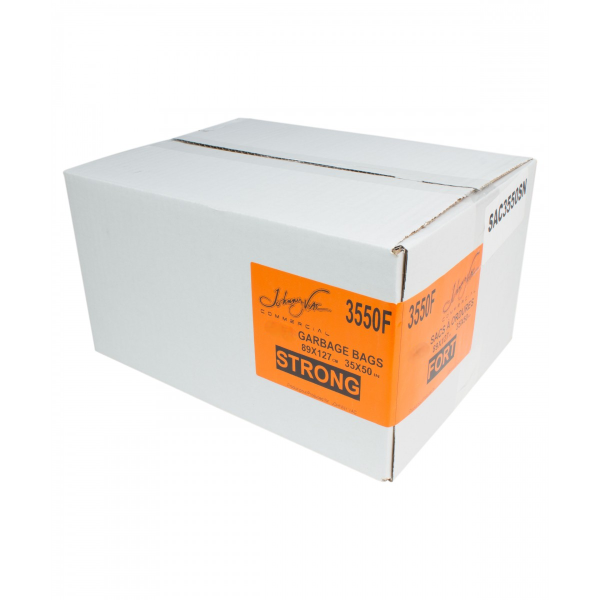 VS Industrial Strong Garbage / Trash Bag - 35" X 50" - (Box of 125)