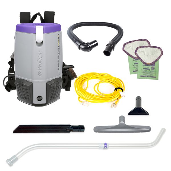 ProTeam SuperCoach Pro 6 QT Bagged Commercial Backpack Vacuum Cleaner